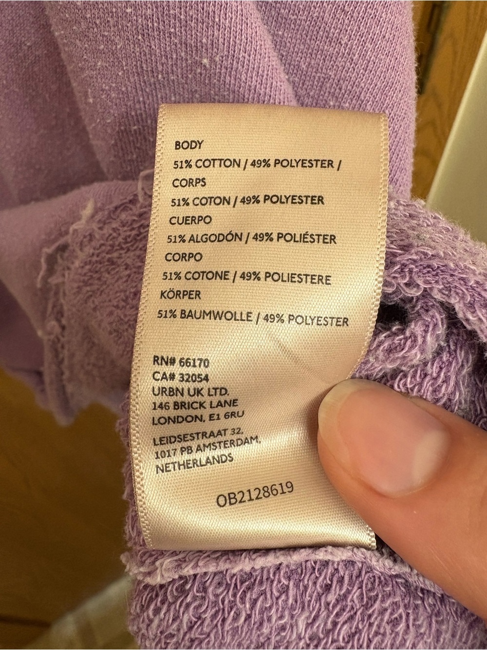 Free People Lavender V-Neck Pullover Sweatshirt - Picture 6 of 7